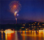 Rursee in Flammen