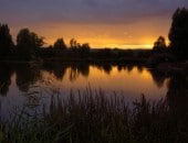 Abendstimmung im Bolsdorfer T&auml;lchen (Oktober 2006)