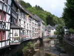 Blick auf die Rur in der historischen Altstadt