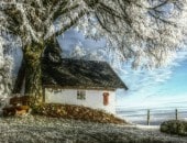 Eiskalter Wintermorgen beim B&uuml;desheimer "Hellijenheisjen"
