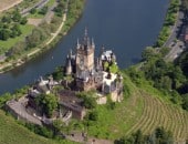 Luftbild der Reichsburg Cochem