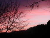 Sonnenuntergang &uuml;ber dem Pichterberg